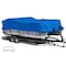 Eevelle Silvercloud Boat Cover PONTOON Rails w/Outboard 20' 6in. L 102in. W Royal SCPONBP20102B-RYL - alternate 1
